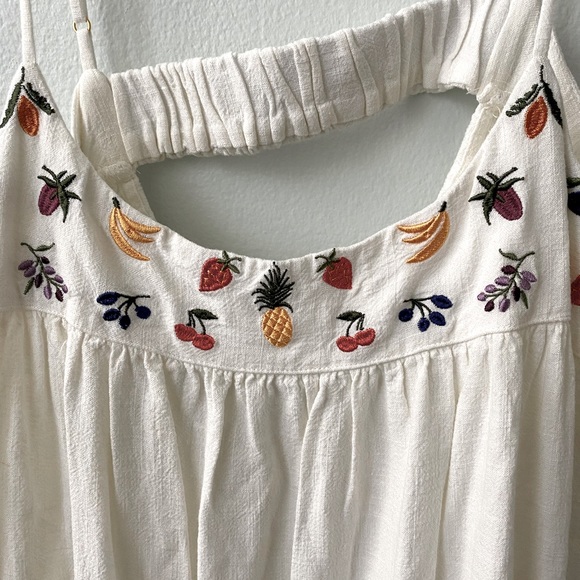 NWT Madewell linen embroidered midi dress - Picture 3 of 5
